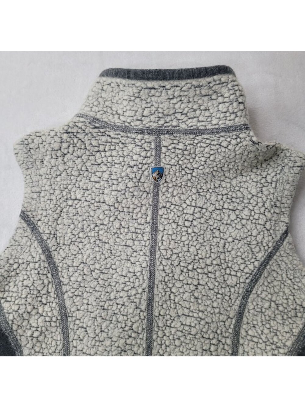 Kuhl Women's Gray Sherpa Fleece Zip-Up Vest Size S - Picture 6 of 12